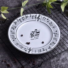 Load image into Gallery viewer, Music Note Plate & Bowl Dinner Set