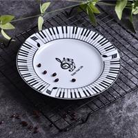 Load image into Gallery viewer, Music Note Plate & Bowl Dinner Set