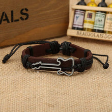 Load image into Gallery viewer, Hollow Guitar Leather Bracelet