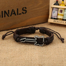 Load image into Gallery viewer, Hollow Guitar Leather Bracelet