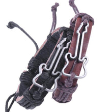 Load image into Gallery viewer, Hollow Guitar Leather Bracelet
