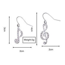 Load image into Gallery viewer, Trendy Music Notes Earrings