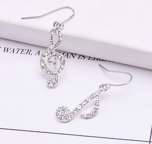 Trendy Music Notes Earrings