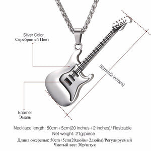 Electric Guitar Pendants & Necklaces