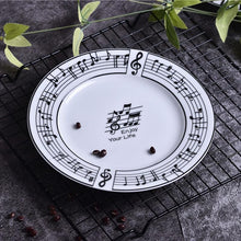 Load image into Gallery viewer, Music Note Plate &amp; Bowl Dinner Set
