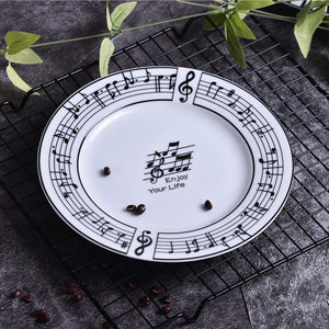 Music Note Plate & Bowl Dinner Set