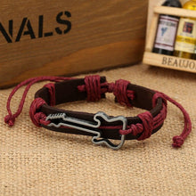 Load image into Gallery viewer, Hollow Guitar Leather Bracelet
