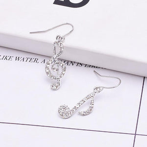 Trendy Music Notes Earrings