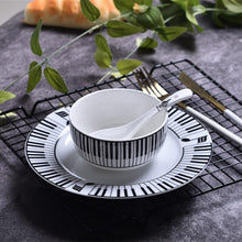 Load image into Gallery viewer, Music Note Plate &amp; Bowl Dinner Set
