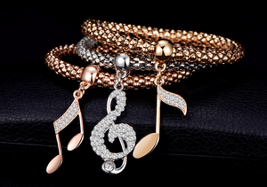 Musical Note Charm Bracelets